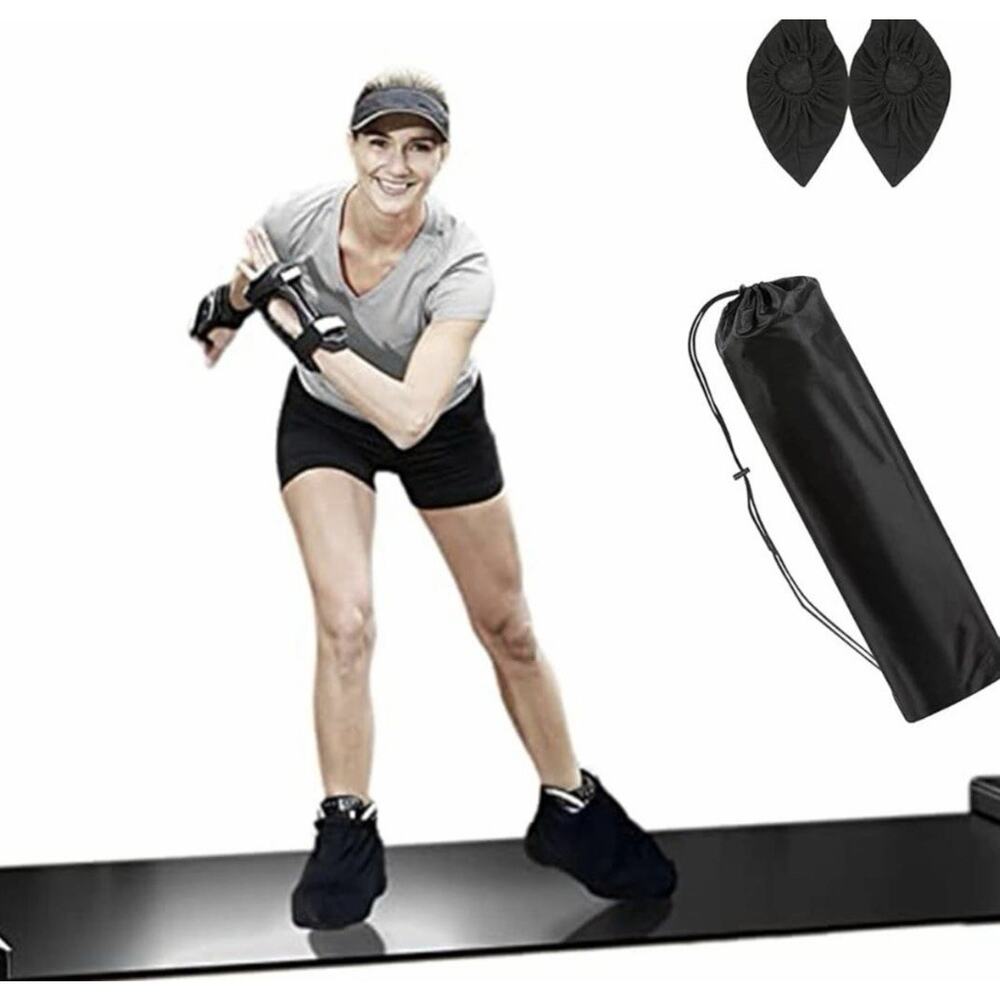 WORKOUT Bomidi Slide Board 6.5’ x 1.6’ Black & White, New, With Accessories